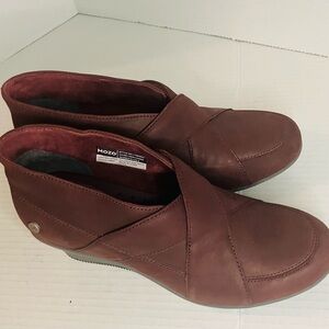 Mozo Descanso Burgundy Red WorkWear Booties Size 8 NEW